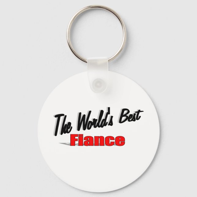 The World's Best Fiance Keychain (Front)