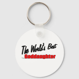 The World's Best Goddaughter Keychain