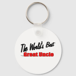 The World's Best Great Uncle Keychain