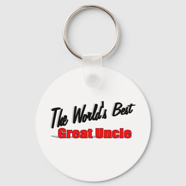 The World's Best Great Uncle Keychain (Front)