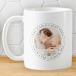 The World's Best Nana Classic Simple Photo Coffee Mug<br><div class="desc">This simple and classic design is composed of serif typography and add a custom photo.</div>