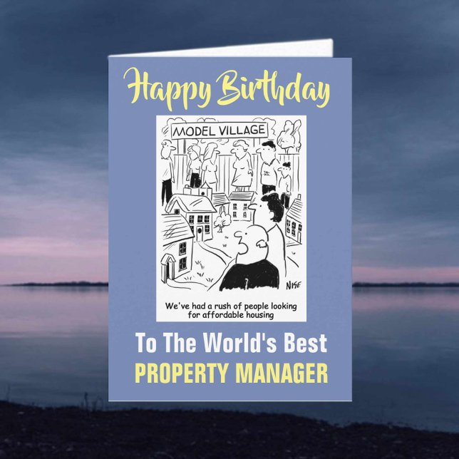 The World's Best Property Manager - Happy Birthday Card (Creator Uploaded)