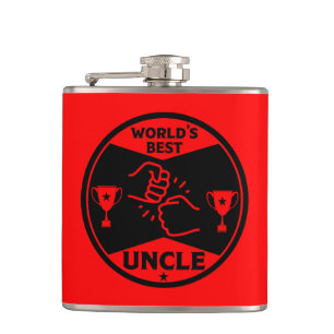 The worlds Best Uncle Hip Flask
