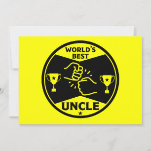 The worlds Best Uncle Holiday Card