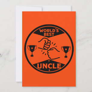 The worlds Best Uncle Holiday Card
