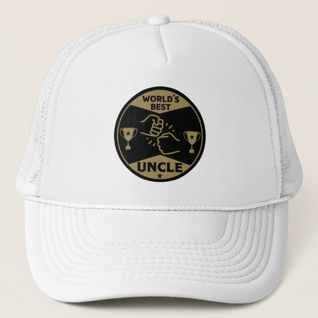 The worlds Best Uncle Trucker Hat (Front)