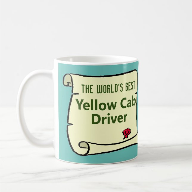 The World's Best Yellow Cab Driver. Coffee Mug (Left)