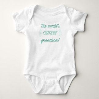 The World's Cutest Grandson. Baby Bodysuit