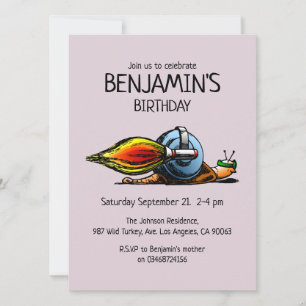 The World's Fastest Snail Invitation