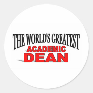 The World's Greatest Academic Dean Classic Round Sticker