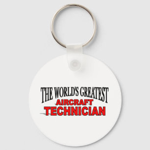 The World's Greatest Aircraft Technician Keychain