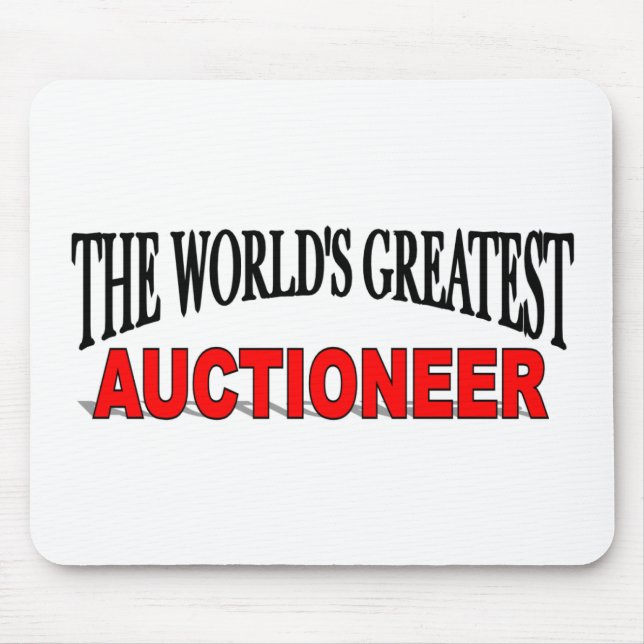 The World's Greatest Auctioneer Mouse Pad (Front)