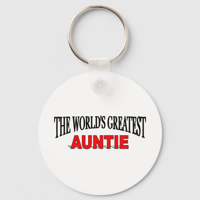The World's Greatest Auntie Keychain (Front)
