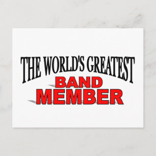 The World's Greatest Band Member Postcard