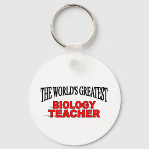 The World's Greatest Biology Teacher Keychain