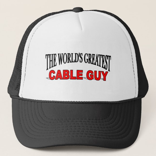 The World's Greatest Cable Guy Trucker Hat (Front)