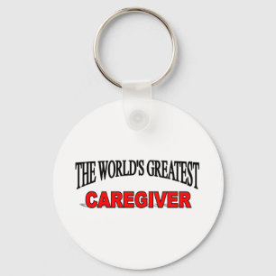 The World's Greatest Caregiver Keychain