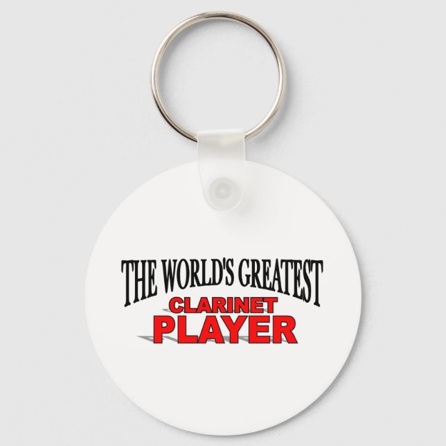 The World's Greatest Clarinet Player Keychain (Front)