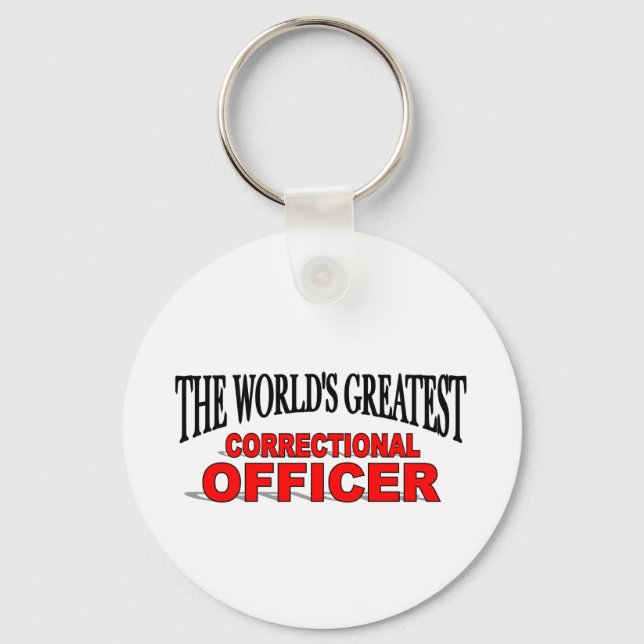 The World's Greatest Correctional Officer Keychain (Front)