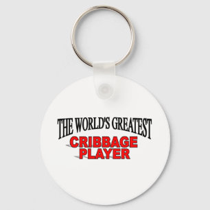 The World's Greatest Cribbage Player Keychain