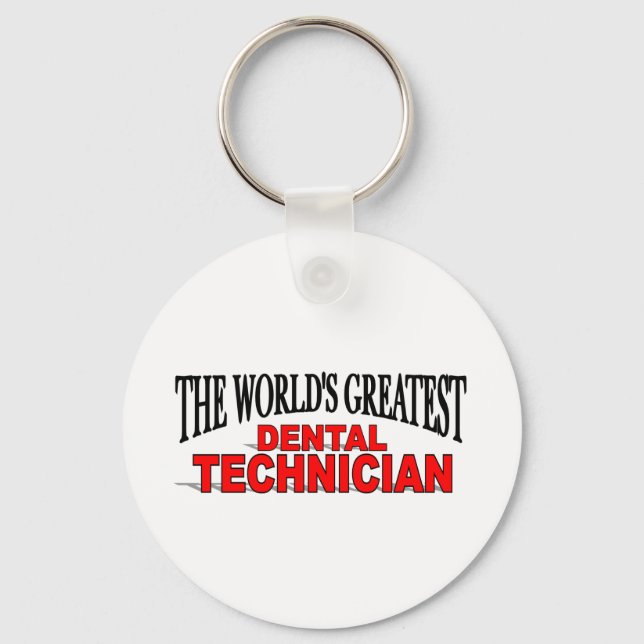 The World's Greatest Dental Technician Keychain (Front)
