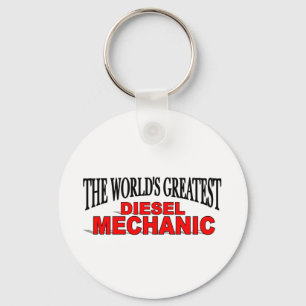 The World's Greatest Diesel Mechanic Keychain