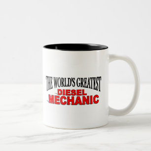 The World's Greatest Diesel Mechanic Two-Tone Coffee Mug