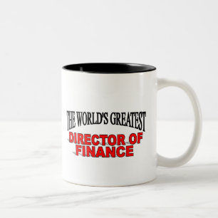 The World's Greatest Director of Finance Two-Tone Coffee Mug