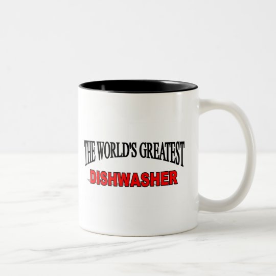 The World's Greatest Dishwasher Two-Tone Coffee Mug