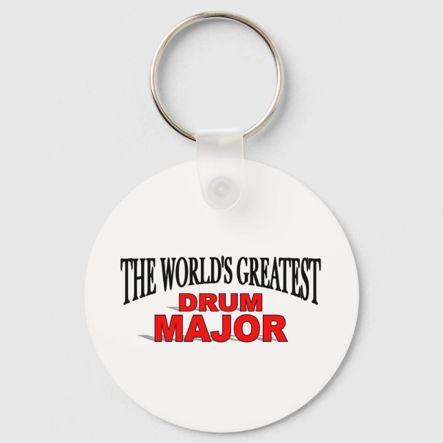 The World's Greatest Drum Major Keychain (Front)