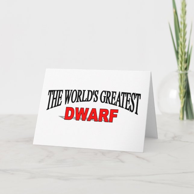 The World's Greatest Dwarf Card (Front)