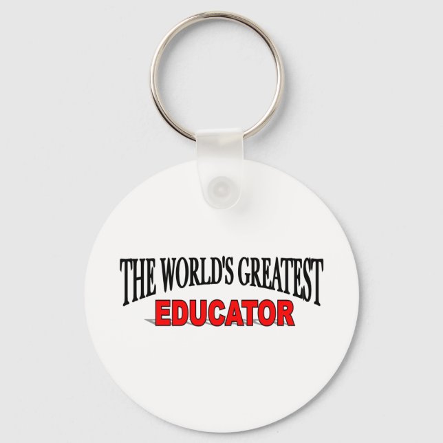 The World's Greatest Educator Keychain (Front)