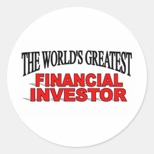 The World's Greatest Financial Investor Classic Round Sticker