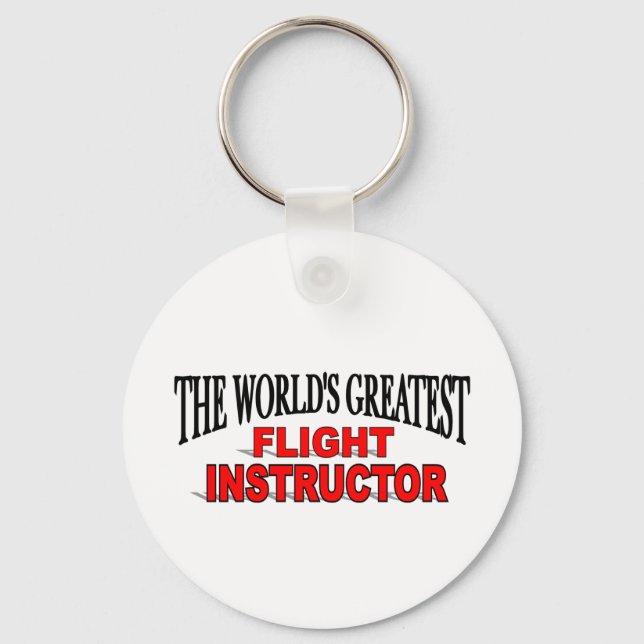 The World's Greatest Flight Instructor Keychain (Front)