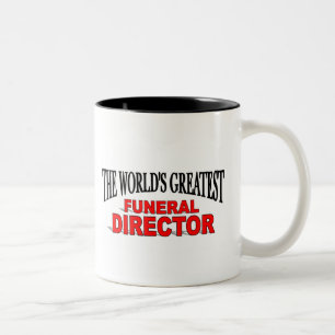The World's Greatest Funeral Director Two-Tone Coffee Mug