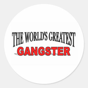The World's Greatest Gangster Classic Round Sticker