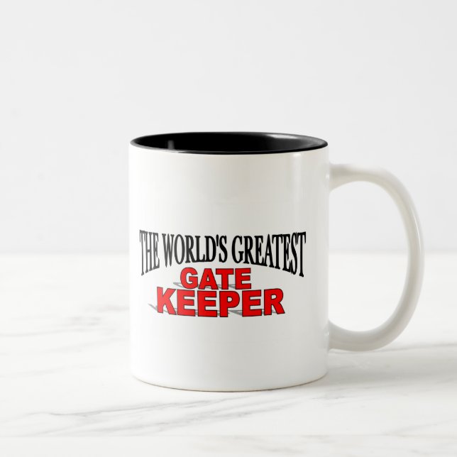 The World's Greatest Gate Keeper Two-Tone Coffee Mug (Right)