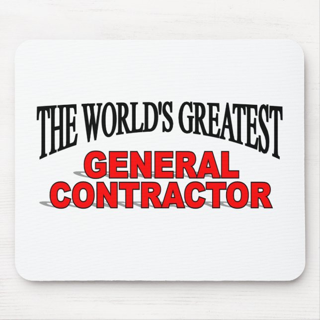 The World's Greatest General Contractor Mouse Pad (Front)