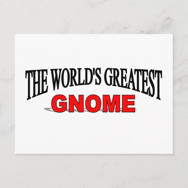 The World's Greatest Gnome Postcard (Front)