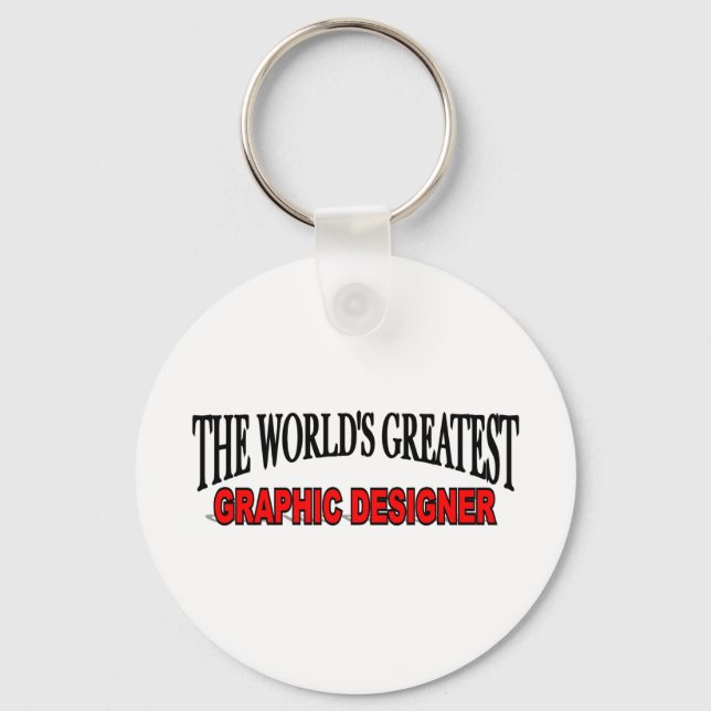 The World's Greatest Graphic Designer Keychain (Front)