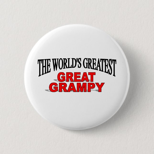 The World's Greatest Great Grampy 2 Inch Round Button (Front)