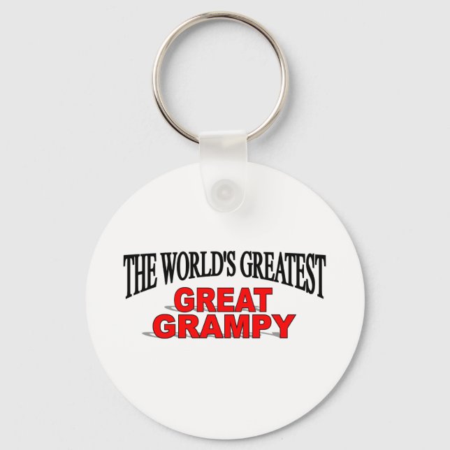 The World's Greatest Great Grampy Keychain (Front)