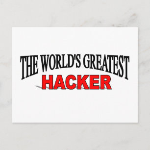 The World's Greatest Hacker Postcard