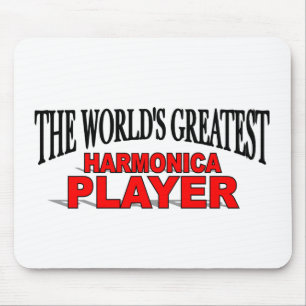 The World's Greatest Harmonica Player Mouse Pad