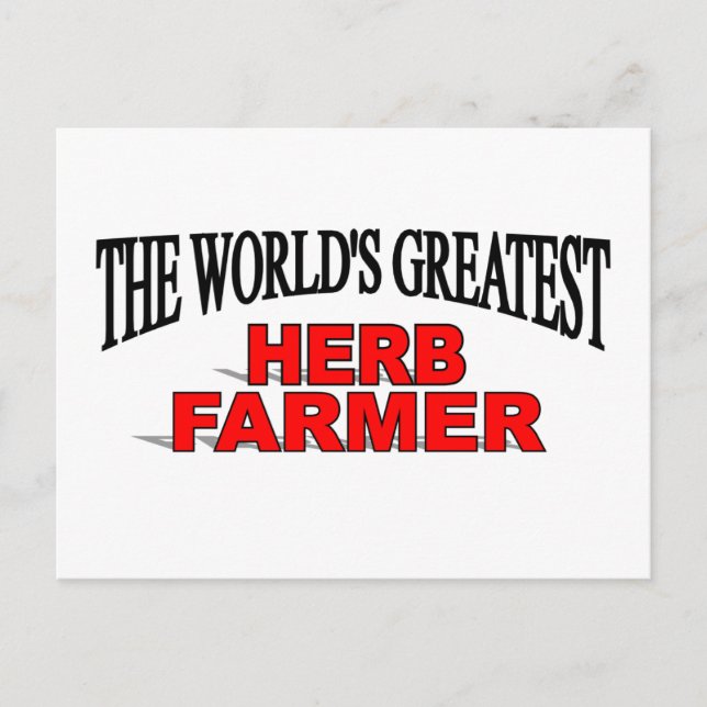 The World's Greatest Herb  Farmer Postcard (Front)