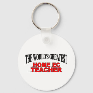 The World's Greatest Home EC Teacher Keychain