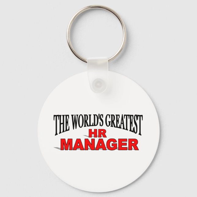 The World's Greatest HR Manager Keychain (Front)