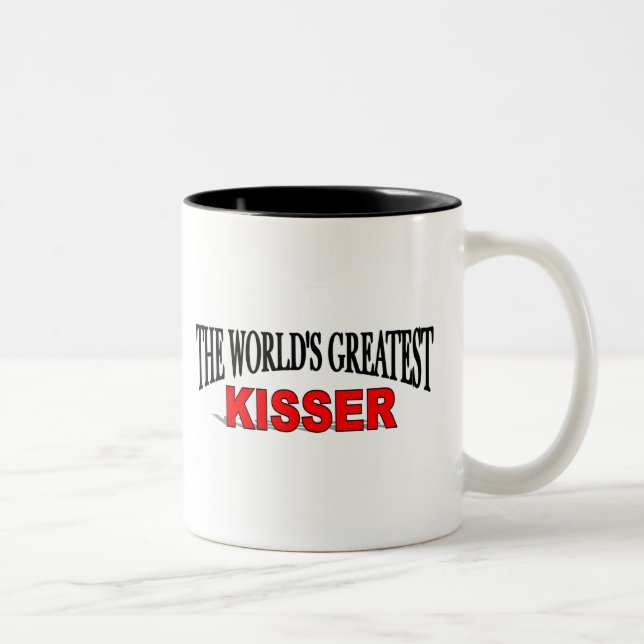 The World's Greatest Kisser Two-Tone Coffee Mug (Right)
