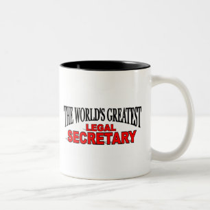 The World's Greatest Legal Secretary Two-Tone Coffee Mug