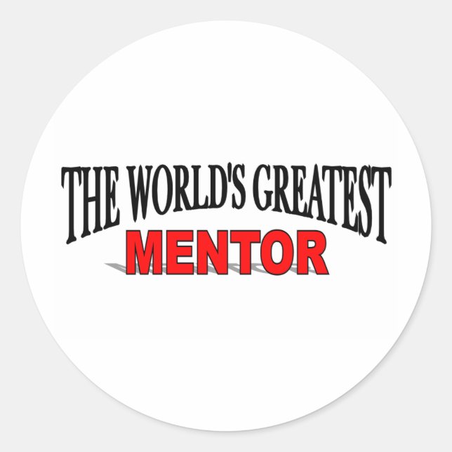 The World's Greatest Mentor Classic Round Sticker (Front)